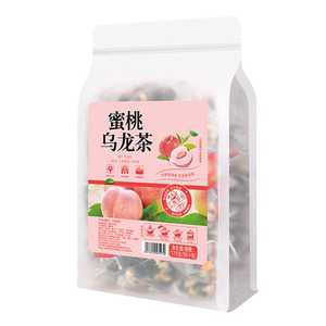 蜜桃白桃乌龙茶冷泡茶水果茶花果