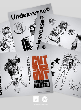 Underverse Ashley Wood 银色哑光贴纸套装