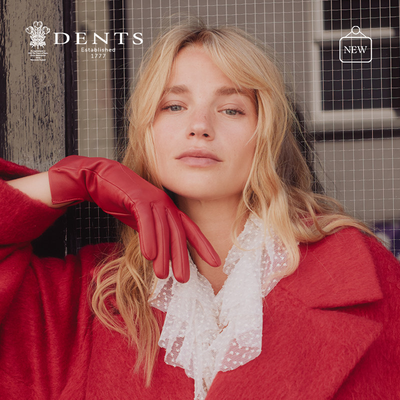 DENTS米兰丝内里毛羊皮女士手套