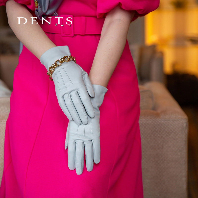 DENTS米兰丝内里毛羊皮女士手套