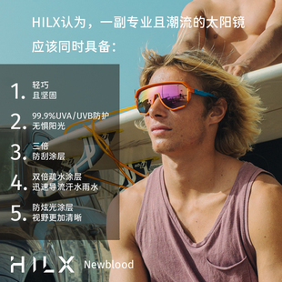 Newblood加拿大防紫外线大脸显瘦运动太阳镜 HILX 品牌奥莱