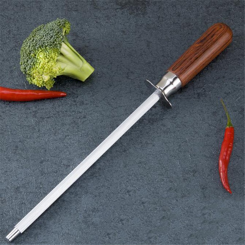 不锈钢手柄超细磨刀棒家用菜刀高炭钢磨刀棒手动磨刀石厨房工具