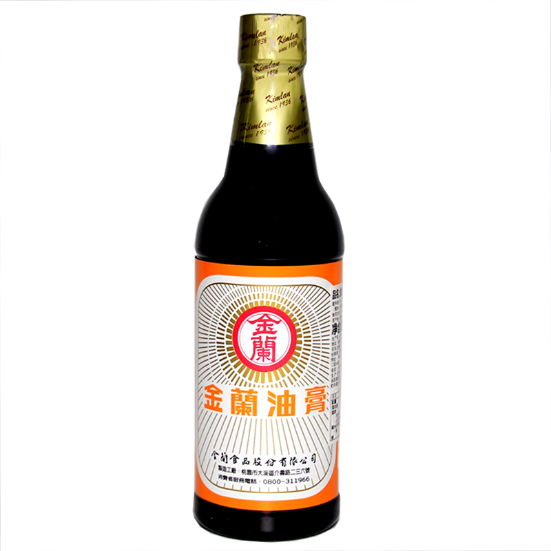 中国台湾 金兰酿造酱油 蘸食酱油 拌面拌饭油膏590ml 塑料瓶装