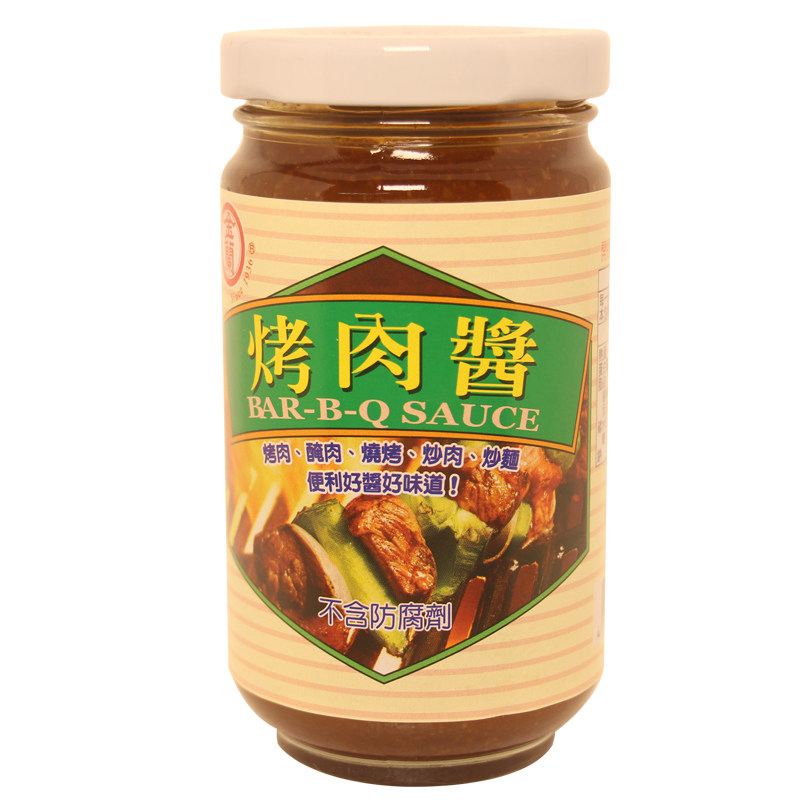 中国台湾金兰烤肉酱240g 辣味调味料烧烤酱料 腌制 自助烧烤刷酱