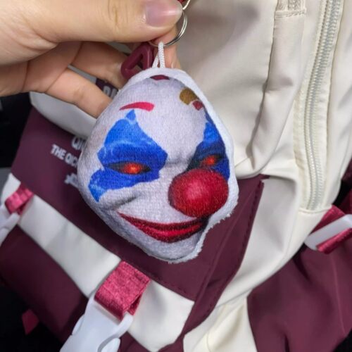 大手子小丑毛绒发声玩偶挂件钥匙扣学生背包挂饰整蛊抽象玩具玩偶