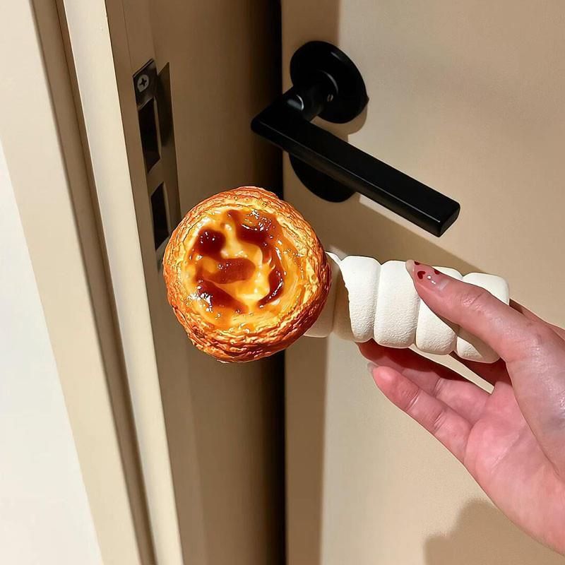 蛋挞卧室门把手装饰家居摆件门把手保护套