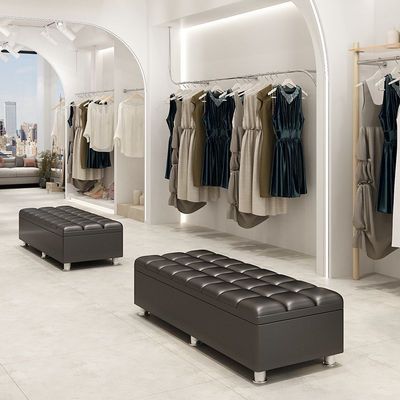 多功能换鞋凳家用门口长条收纳凳服装店可坐鞋柜床尾储物沙发凳子