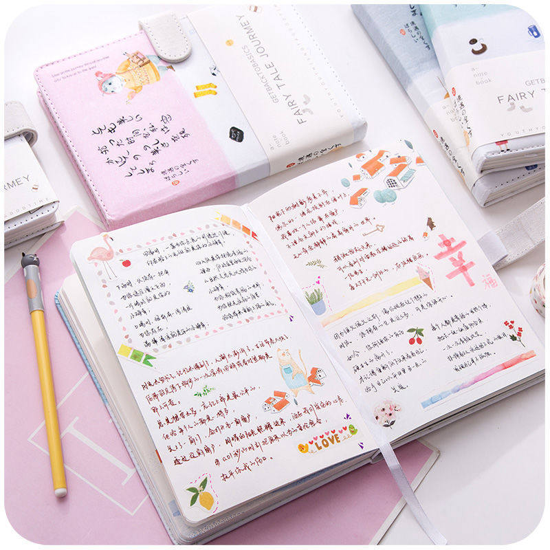 日系小清新厚手账本网格方格笔记本子可爱彩页贴纸学生日记本文具,文具电教/文化用品/商务用品,手帐/日程本/计划本,淘宝优惠券,粉丝福利购,淘宝优惠卷