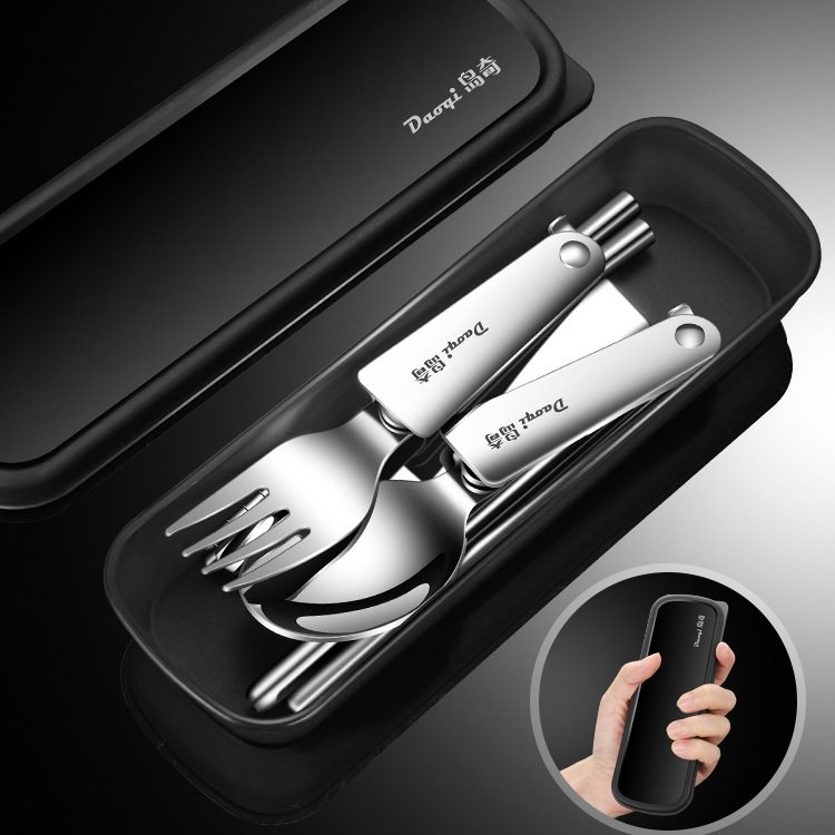 304不锈钢户外便携式餐具折叠筷子勺子套装旅游旅行筷勺叉刀,餐饮具,便携/折叠餐具,淘宝优惠券,粉丝福利购,淘宝优惠卷