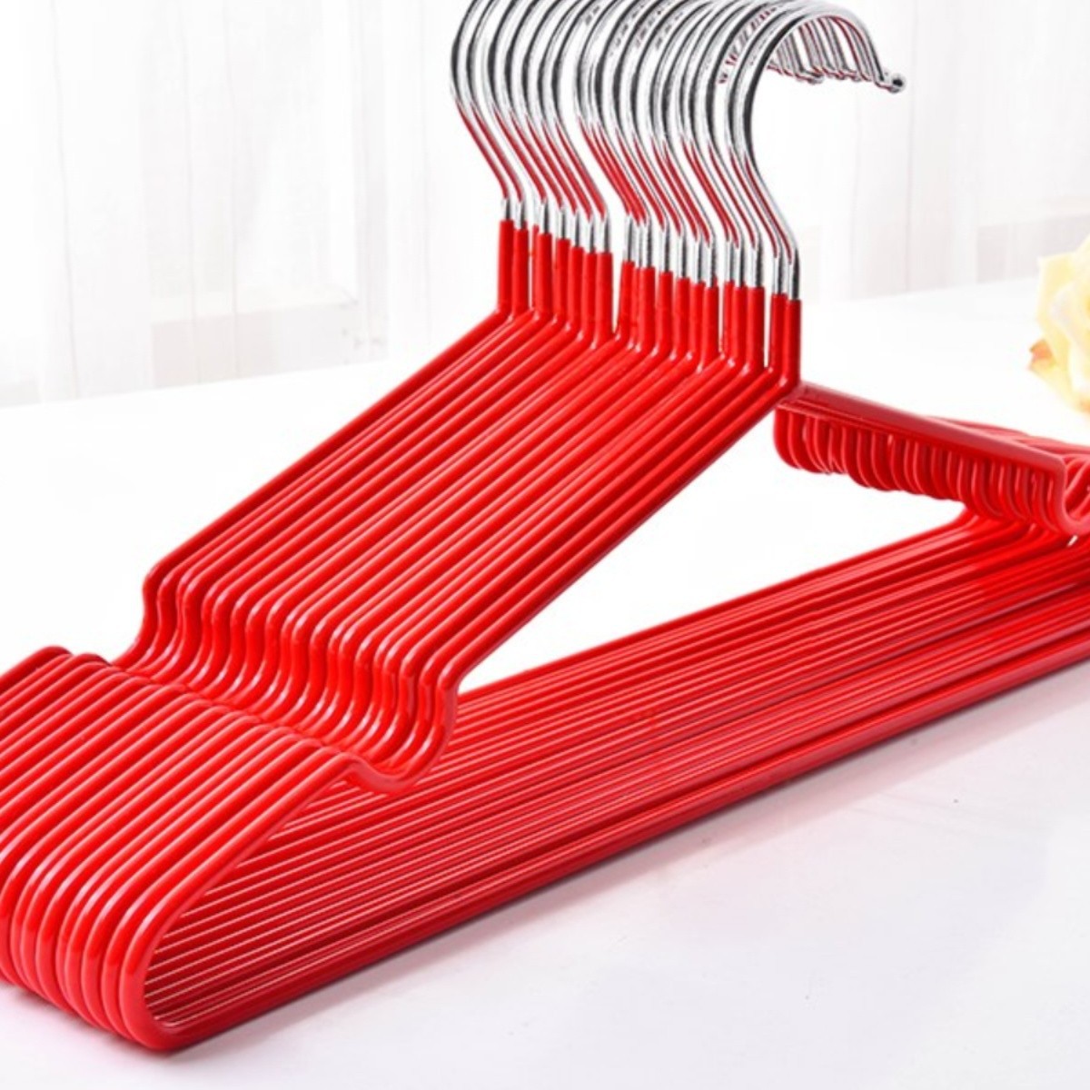 结婚衣架红色家用宿舍时尚撑衣挂服装店衣橱多功能防滑衣服展之新