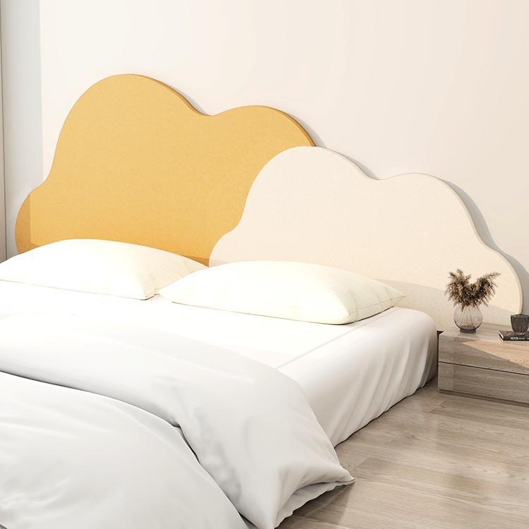 云朵床头榻榻米墙围软包毛毡墙贴床边防撞墙面遮丑装饰床靠墙挡板