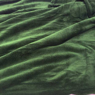 珊瑚绒毯a法兰绒毛毯学生毯子床单空调盖毯单双人军绿色盖毯垫毛