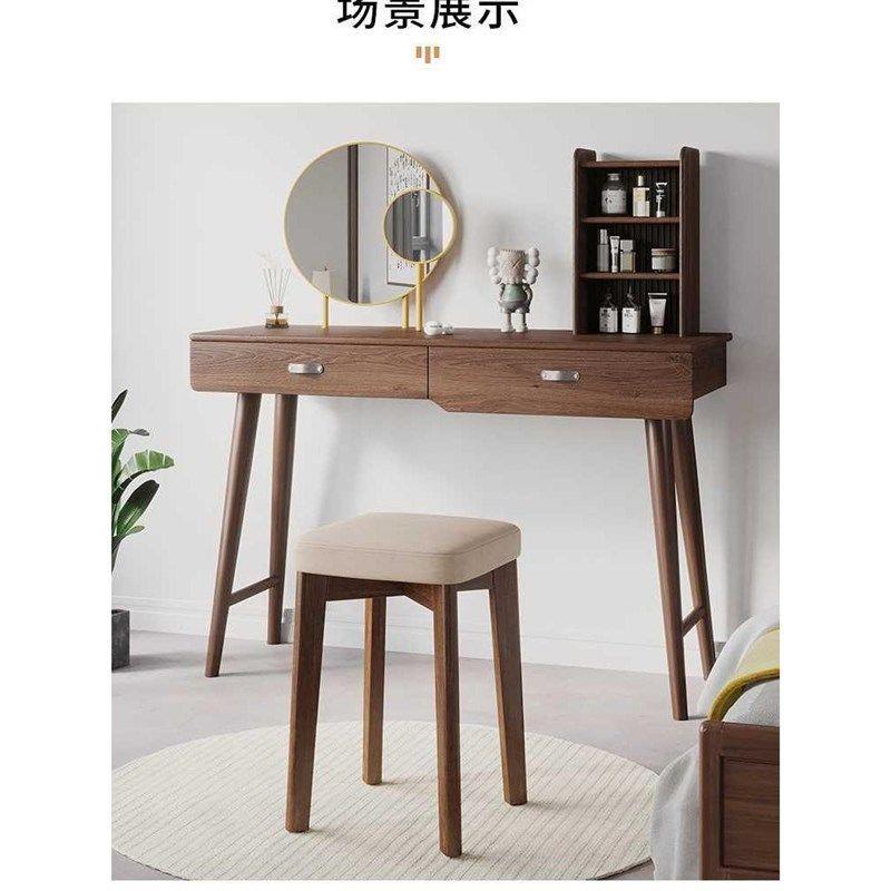 实木凳子家用小板凳现代简约餐桌椅子网红圆凳可叠放餐椅方凳矮榕