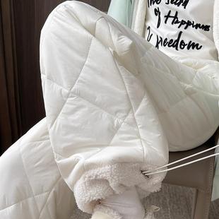 东北防寒羔羊绒保暖棉裤 加厚防风羽绒裤 休闲运动裤 新款 女外套冬季