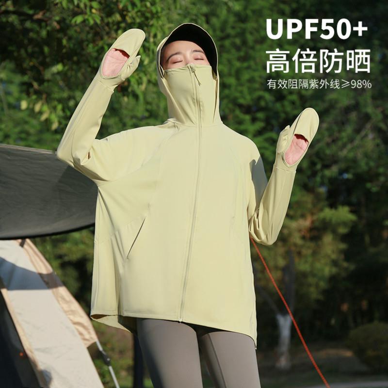 指尖防晒衣女款带手套2026夏季新款防紫外线冰丝防晒服宽松中长款图片