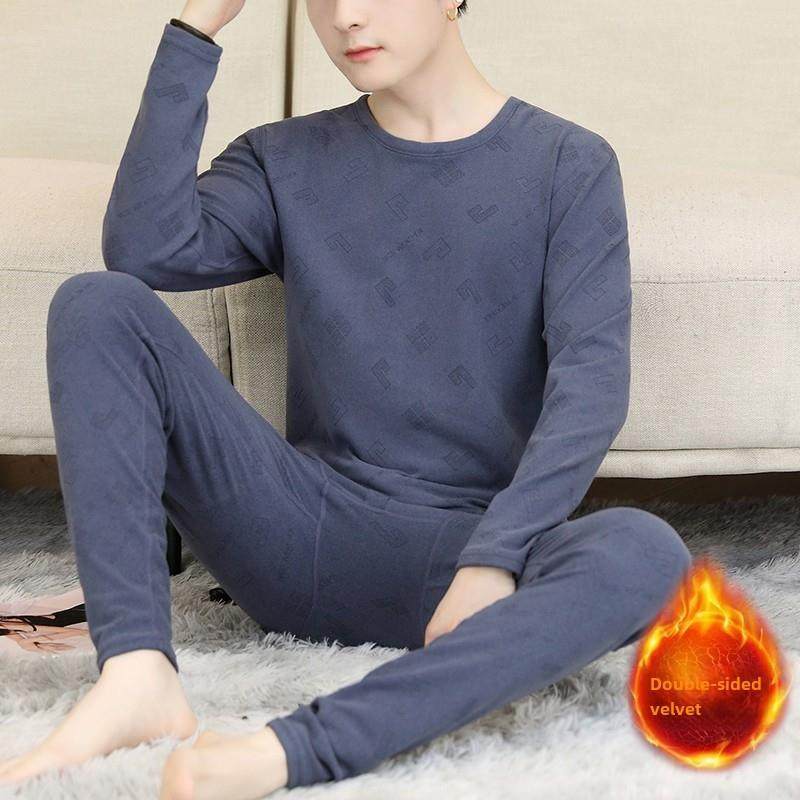 采购产品德国双面丝绒男士及青少年保暖内衣加厚保暖秋衣及长裤德