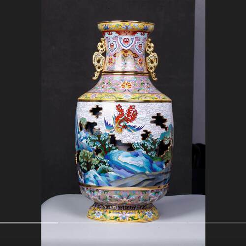 张同禄景泰蓝有凤来仪祥和尊官方正品点关注vip特惠价