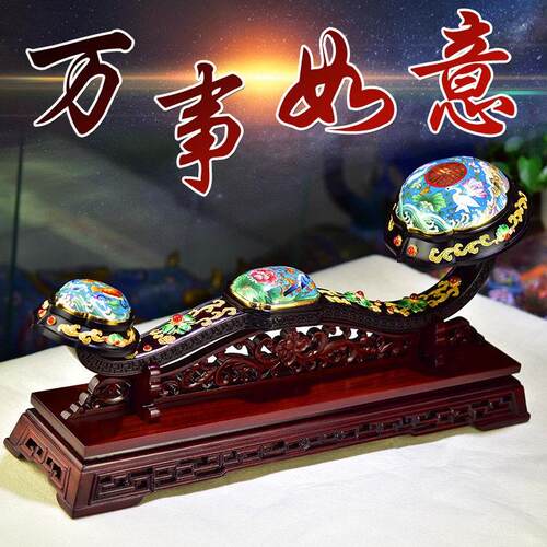 钟联胜大师景泰蓝万事如意官.方正品VIP特惠详询收藏送礼家居礼物