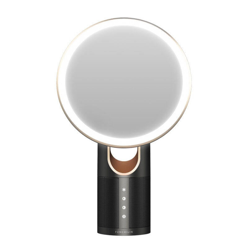 范芝琳化妆镜带灯范芝琳小森镜高清日光化妆镜台式带灯桌面镜子美