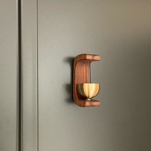 铜铃铛木质磁吸式入户门铃进门开门提醒铃铛家用装饰品冰箱贴