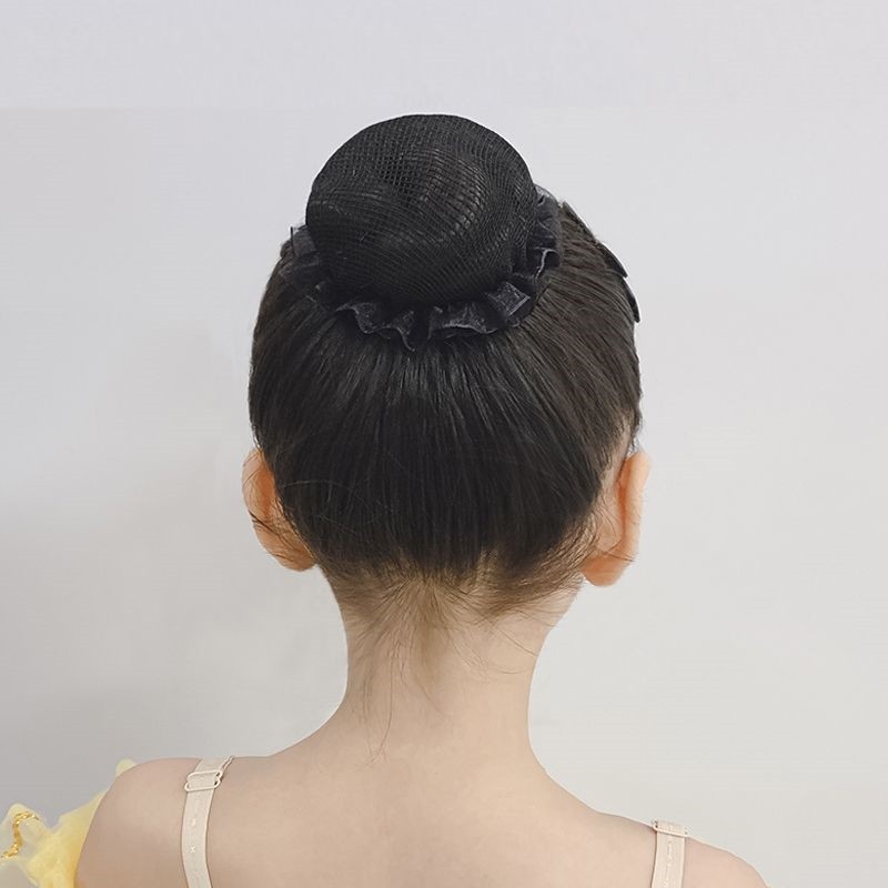 发网女舞蹈生专用网兜隐形发网女盘头发头花职业空乘盘头发儿童丸