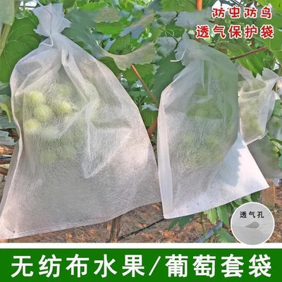 葡萄专用套袋无纺布葡萄套袋柚梨莲雾柿子育果保护袋防虫防鸟透气