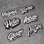 个性 饰反光贴纸 创意涂鸦英文车贴汽车电动车摩托车头盔划痕遮挡装