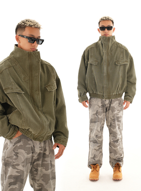 OOTC 「丛林者」立领廓形夹克外套街头复古休闲上衣冬季新款