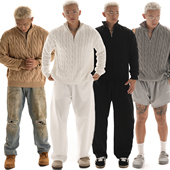 套头上衣原创设计感POLO衫 OOTC 老钱风休闲简约毛衣绞花针织衫