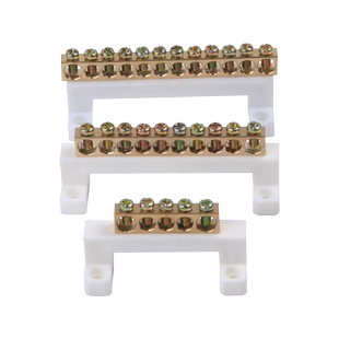 零排接线端子地线排配电箱汇流并线接线排纯铜排大功率桥型零线排