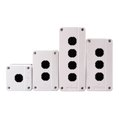 凯蓝白色防尘防水指示灯按钮盒