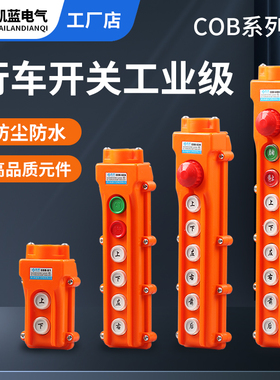 防水控制行车起重按钮开关COB-61A62A63A64BH上下升降电动葫芦