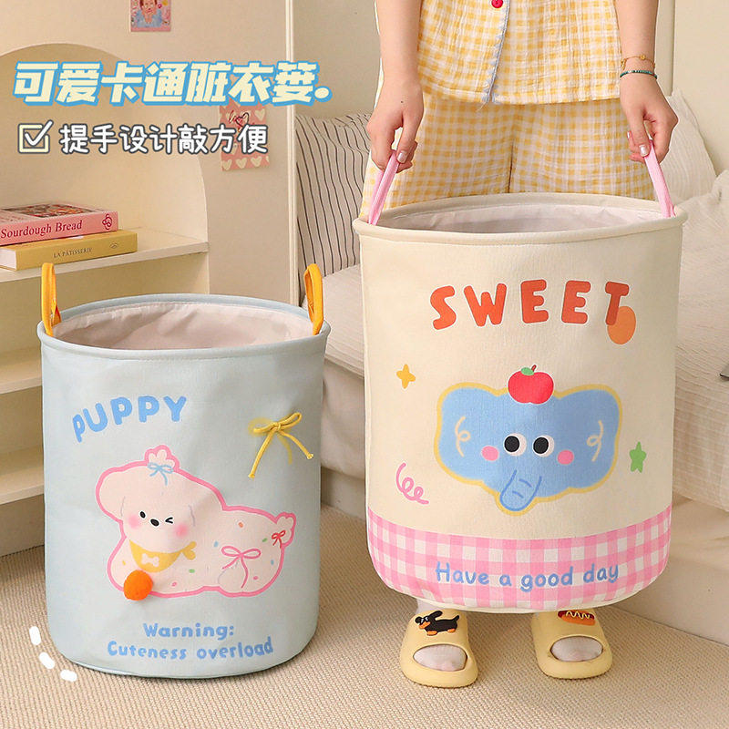 脏衣篓可折叠脏衣服收纳筐高级感娃娃收纳筒神器洗衣篮家用大容量