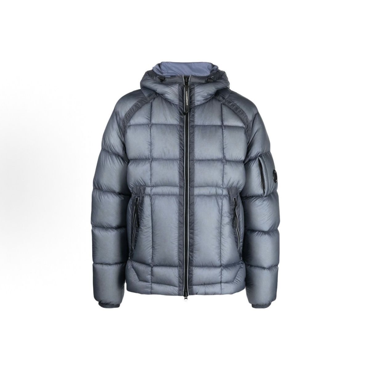 thumbnail for Japanese C.P outdoor function street company fluffy warm plaid down padded jacket jacket