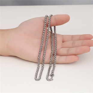 keel necklace chain flower men Titanium orchid steel