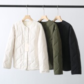 女式 蓬松棉服绗缝夹克 女装 木巨338 外套棉衣25年秋冬新品