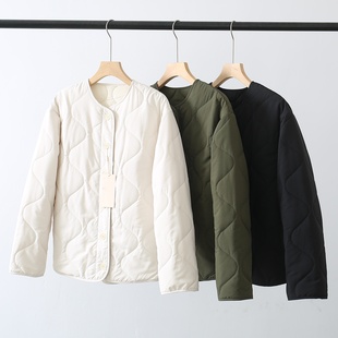 外套棉衣25年秋冬新品 木巨338 女装 蓬松棉服绗缝夹克 女式