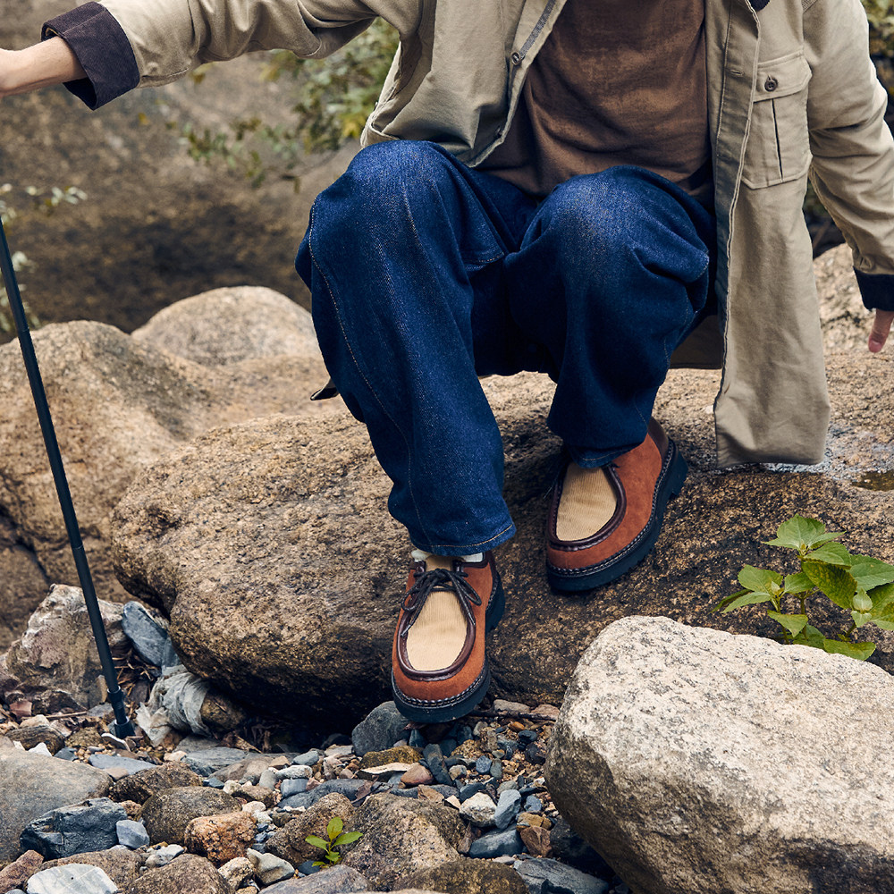 SHOESILO JEROME固特异灯芯绒压纹真皮绒面德比鞋袋鼠鞋,女鞋,牛津鞋/布洛克鞋/德比鞋,淘宝优惠券,粉丝福利购,淘宝优惠卷
