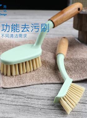 意大利CT施达厨房卫生间地板硬毛刷 家用多功能缝隙清洁刷子2件装