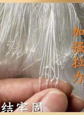 。大力马尼龙线三层渔网粘网捕鱼网捕鱼神器加粗加重沉网挂网大鱼