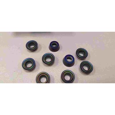 彩色淬火钢数控铣刀片R4R5R6调质钢钛合金七彩R6合金圆鼻铣刀粒