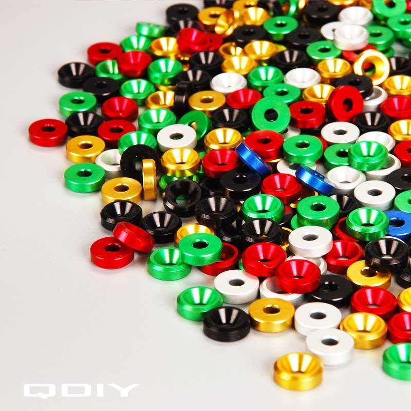 多彩色高品质铝合金属垫片沉头平头垫圈螺丝圆形平垫M4,自行车/骑行装备/零配件,更多,淘宝优惠券,粉丝福利购,淘宝优惠卷