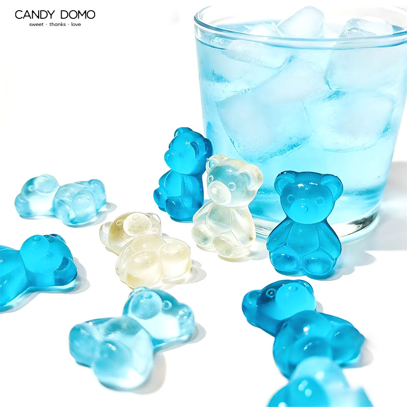 CANDYDOMO创意手工高颜值小熊糖罐装节日儿童水果味糖果生日礼物