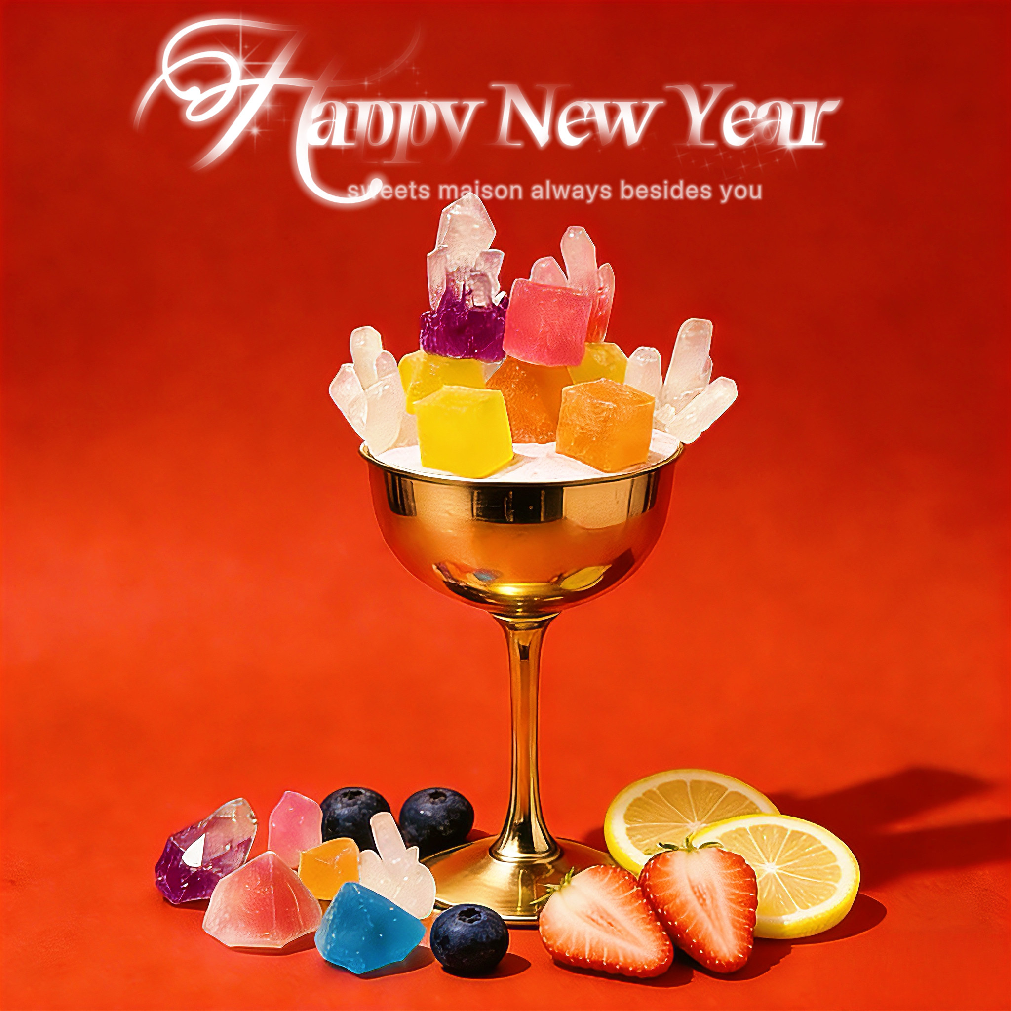 CANDYDOMO日本同款矿石宝石琥珀糖礼盒糖果儿童零食新年礼物