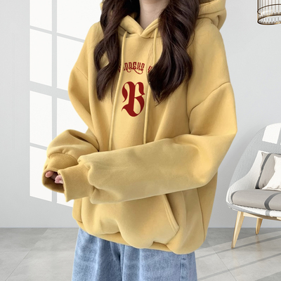 纯棉连帽卫衣女秋冬2024新款