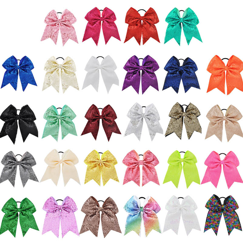 儿童蝴蝶结啦啦队橡皮筋发饰