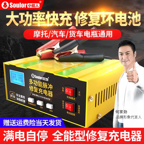 小能人新款大功率电瓶充电器