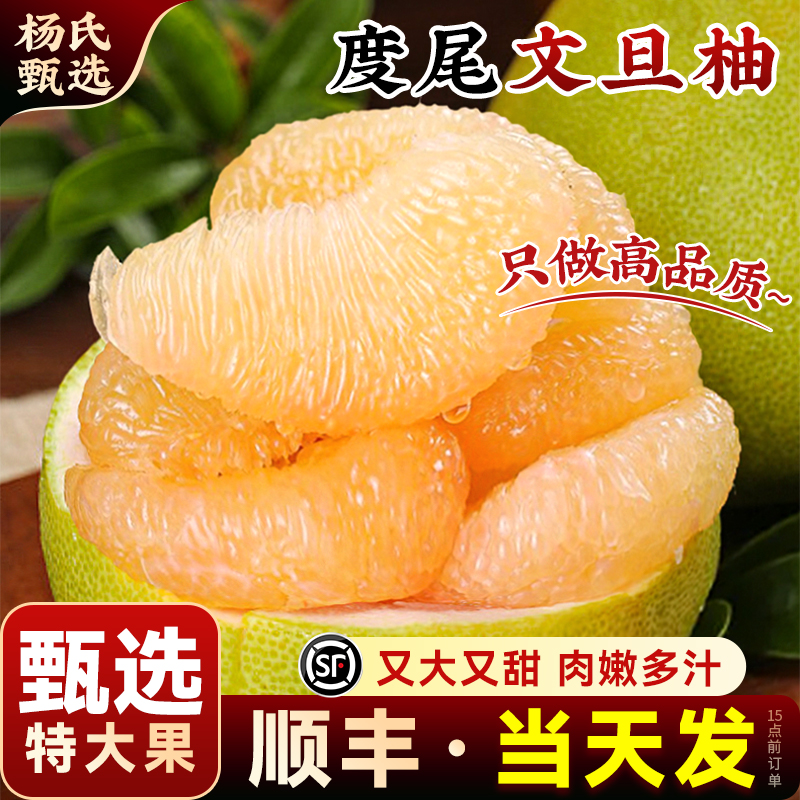 正宗福建度尾文旦柚子新鲜现摘老树纯甜蜜水果整箱仙游官方旗舰店