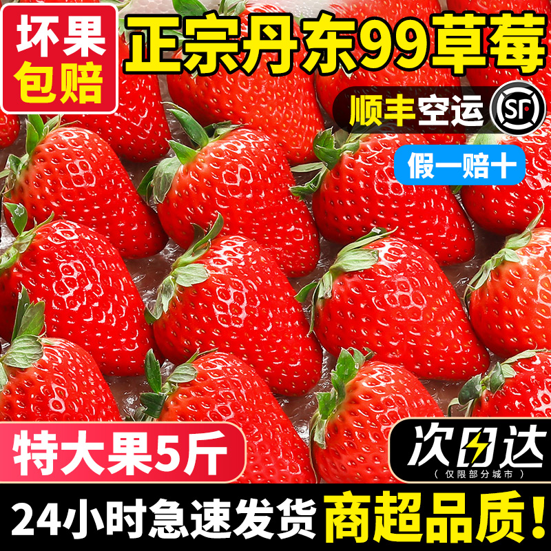 已售7000+！正宗丹东99草莓顺丰