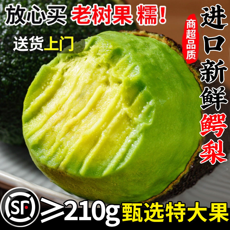 【进口鳄梨】秘鲁牛油果新鲜水果哈斯一级即食当季墨酪梨西哥顺丰